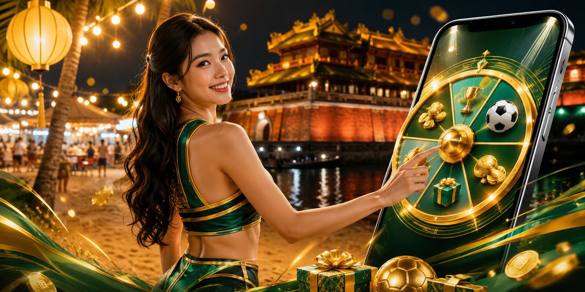 Khung cảnh sôi động của lễ hội xổ số tại chợ đêm Huế
